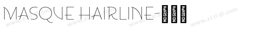 masque hairline字体转换